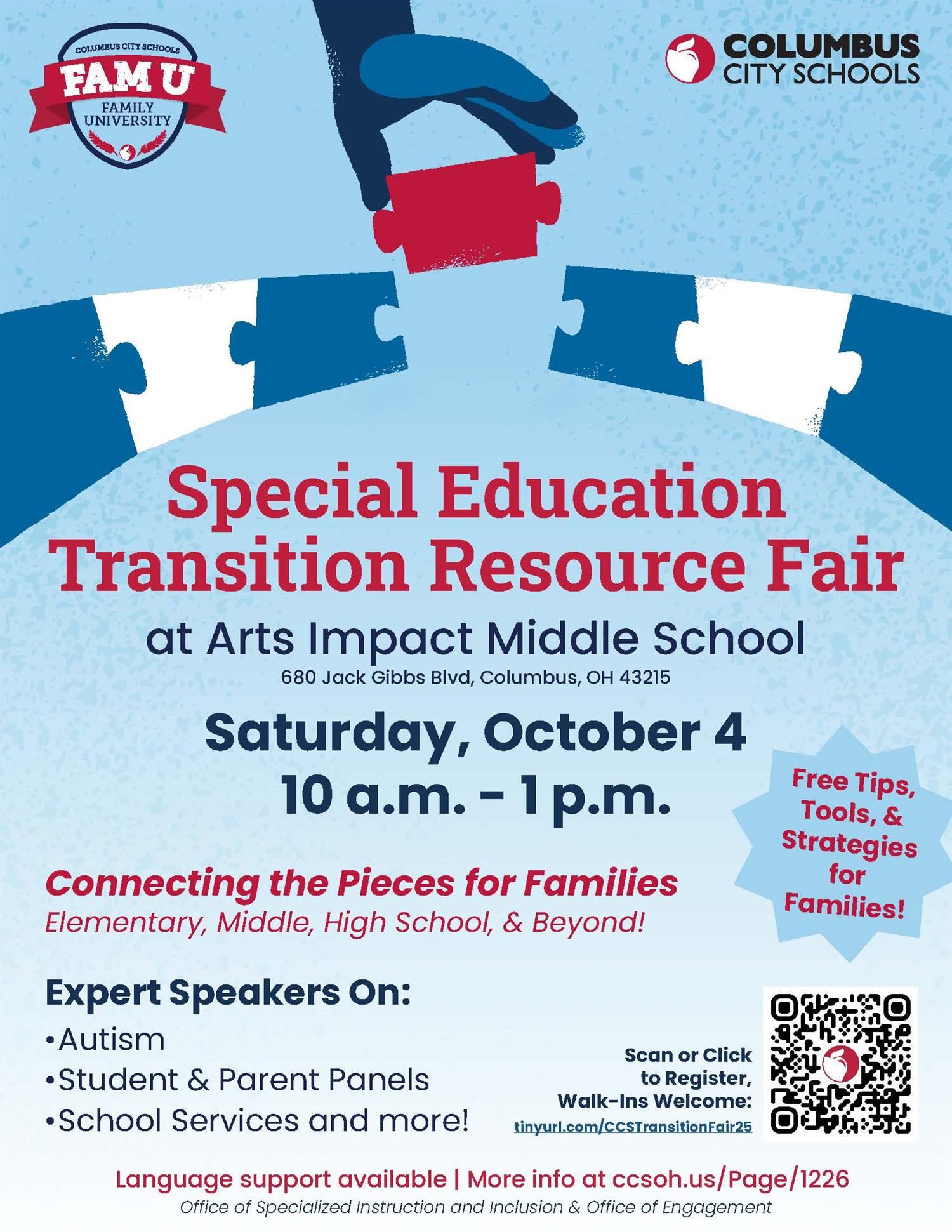 special education transition resource fair